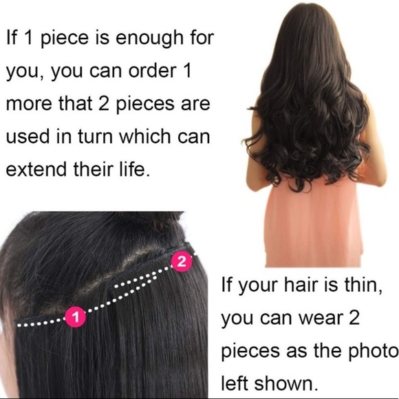 ✨ 20” Light Blonde 3/4 full head clip ins  NWT* ✨ main image 6